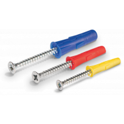 UNO MIX Kołków uniwersalnych 5,6,8mm, z wkrętem, [OP 60]