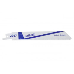2 brzeszczoty szablaste Wolfcraft - 1 - 3 mm dokładne, równe cięcia, blachy, metale nieżelazne, Inox 2 brzeszczoty szablaste Wolfcraft - 1 - 3 mm dokładne, równe cięcia, blachy, metale nieżelazne, Inox
