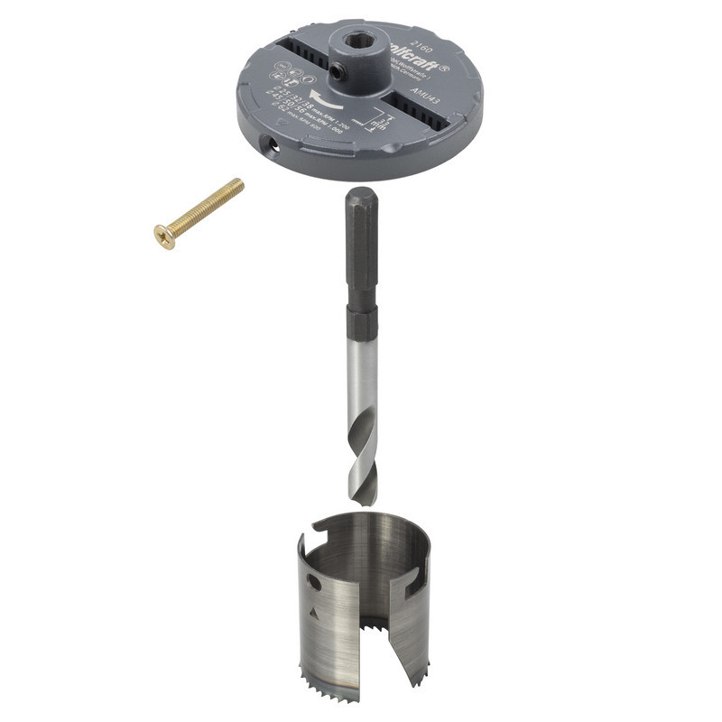 Otwornica uniwersalna 25,32,38,45,50,56,62 mm Wolfcraft Otwornica uniwersalna 25,32,38,45,50,56,62 mm Wolfcraft