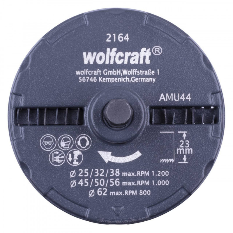 Otwornica uniwersalna 25,32,38,45,50,56,62 mm Wolfcraft Otwornica uniwersalna 25,32,38,45,50,56,62 mm Wolfcraft