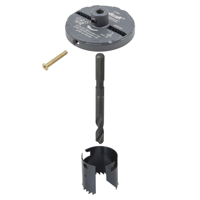 Otwornica uniwersalna 25,32,38,45,50,56,62 mm Wolfcraft Otwornica uniwersalna 25,32,38,45,50,56,62 mm Wolfcraft