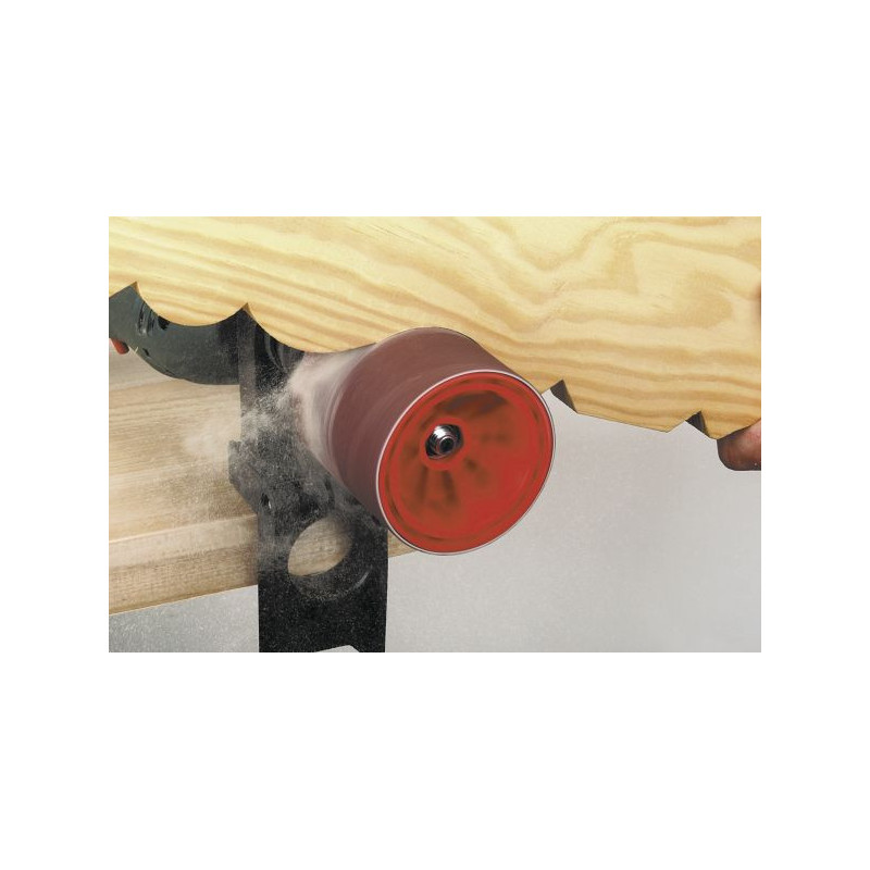 Cylinder szlifierski 75x80 mm Wolfcraft - trzpień 8 mm Cylinder szlifierski 75x80 mm Wolfcraft - trzpień 8 mm