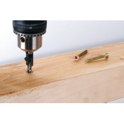 Nawiertak z fazownikiem 3,5 - 5 mm Wolfcraft Nawiertak z fazownikiem 3,5 - 5 mm Wolfcraft
