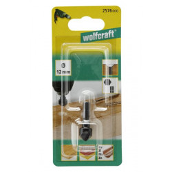 Pogłębiacz 12 mm Wolfcraft - WS, trzpień 6-kąt Pogłębiacz 12 mm Wolfcraft - WS, trzpień 6-kąt