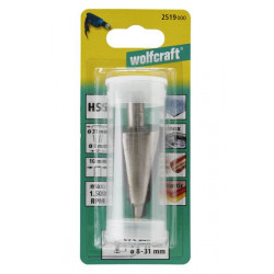 Frez do otworów 8 - 31 mm Wolfcraft - HSS, trzpień 10 mm Frez do otworów 8 - 31 mm Wolfcraft - HSS, trzpień 10 mm