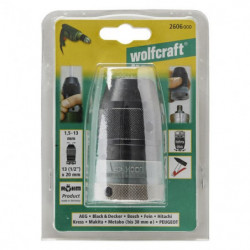 Uchwyt wiertarski szybkomocujący 1,5 - 13 mm Wolfcraft - 13 (1/2) - 20 Uchwyt wiertarski szybkomocujący 1,5 - 13 mm Wolfcraft - 13 (1/2) - 20