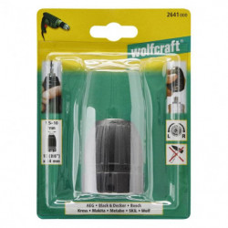 Uchwyt wiertarski szybkomocujący 1,5 - 10 mm Wolfcraft - 10 (3/8) - 24 - Economy line Uchwyt wiertarski szybkomocujący 1,5 - 10 mm Wolfcraft - 10 (3/8) - 24 - Economy line
