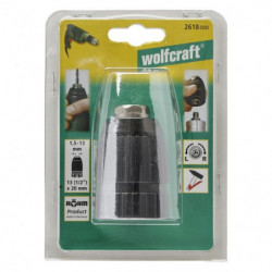 Uchwyt wiertarski szybkomocujący 1,5 - 13 mm Wolfcraft - 13 (1/2) - 20 Uchwyt wiertarski szybkomocujący 1,5 - 13 mm Wolfcraft - 13 (1/2) - 20