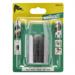 Uchwyt wiertarski szybkomocujący 1,5 - 13 mm Wolfcraft - 13 (1/2) - 20 - Economy line Uchwyt wiertarski szybkomocujący 1,5 - 13 mm Wolfcraft - 13 (1/2) - 20 - Economy line