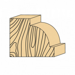 Frez promieniowy 25/13,5/r 6,3 ABRABORO - TCT Frez promieniowy 25/13,5/r 6,3 ABRABORO - TCT