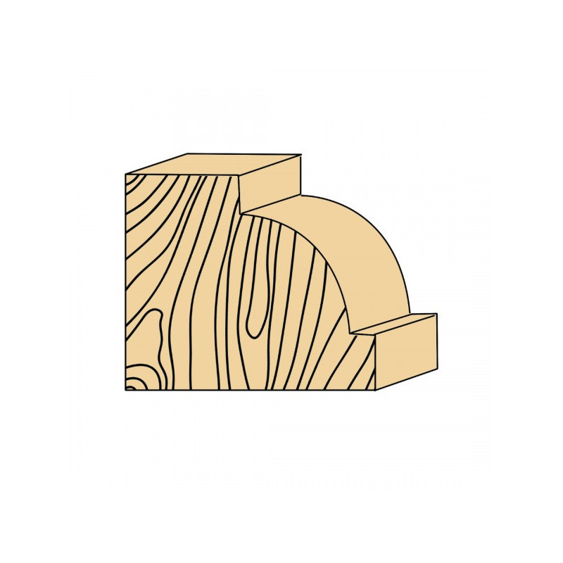 Frez promieniowy 25/13,5/r 6,3 ABRABORO - TCT Frez promieniowy 25/13,5/r 6,3 ABRABORO - TCT