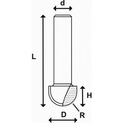 Frez REZ CORE BOX TCT, 12.7 mm Frez REZ CORE BOX TCT, 12.7 mm