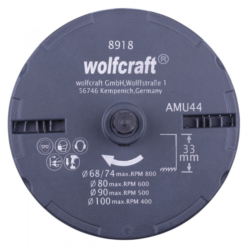 Otwornica 68, 74, 80, 90, 100 mm Wolfcraft Otwornica 68, 74, 80, 90, 100 mm Wolfcraft