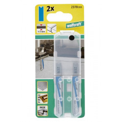 2 brzeszczoty Wolfcraft - uchwyt U, blachy, metale nieżelazne, Inox 2 brzeszczoty Wolfcraft - uchwyt U, blachy, metale nieżelazne, Inox