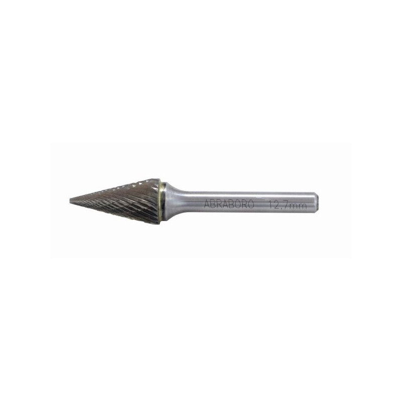 Frez do metalu ABRABORO Typ M, 6,0 x 50/20 - stożek ostry TCT