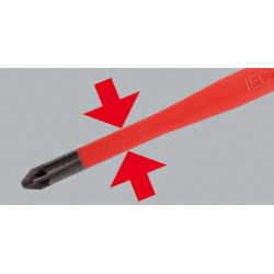Wkrętak FELO Ergonic SLIM VDE plus/minus Z2 Wkrętak FELO Ergonic SLIM VDE plus/minus Z2