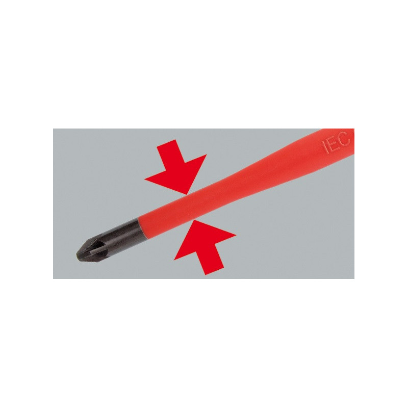 Wkrętak FELO Ergonic SLIM VDE plus/minus Z2 Wkrętak FELO Ergonic SLIM VDE plus/minus Z2