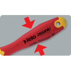 Wkrętak FELO Ergonic SLIM VDE plus/minus Z2 Wkrętak FELO Ergonic SLIM VDE plus/minus Z2