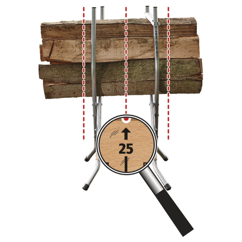 Stojak do cięcia drewna Wolfcraft - mały Stojak do cięcia drewna Wolfcraft - mały