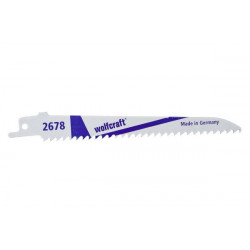 2 brzeszczoty szablaste Wolfcraft - 150 mm, zgrubne cięcia po krzywych 2 brzeszczoty szablaste Wolfcraft - 150 mm, zgrubne cięcia po krzywych