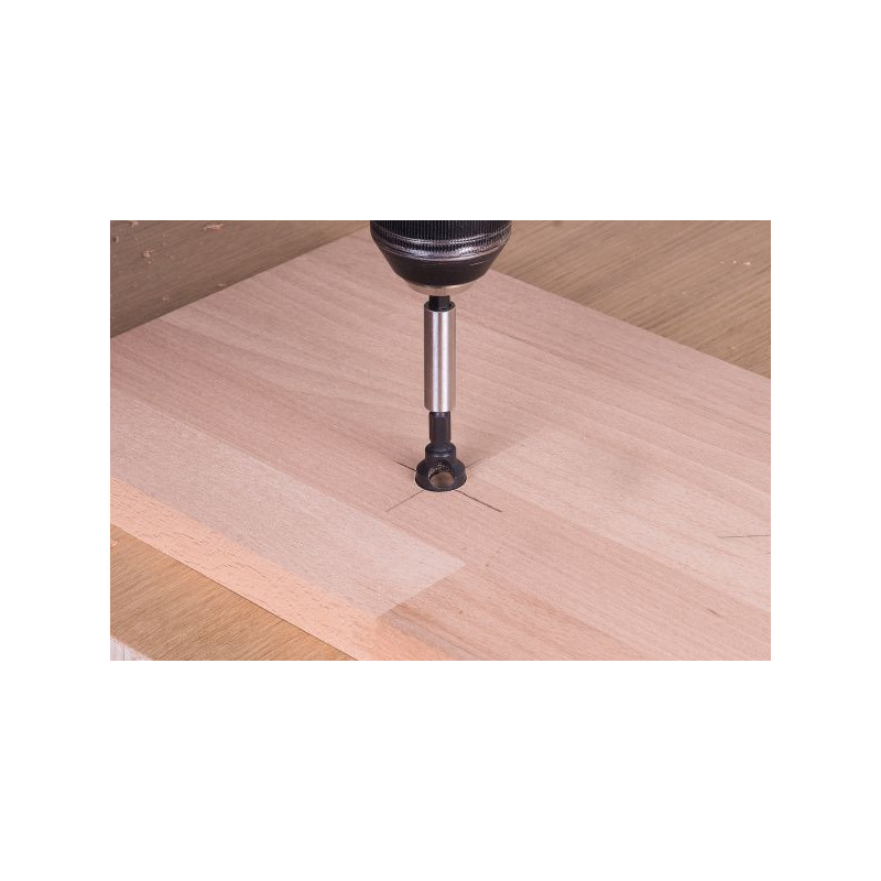 Pogłębiacz 12 mm Wolfcraft - WS, trzpień 6-kąt, z wyrzutnikiem Pogłębiacz 12 mm Wolfcraft - WS, trzpień 6-kąt, z wyrzutnikiem