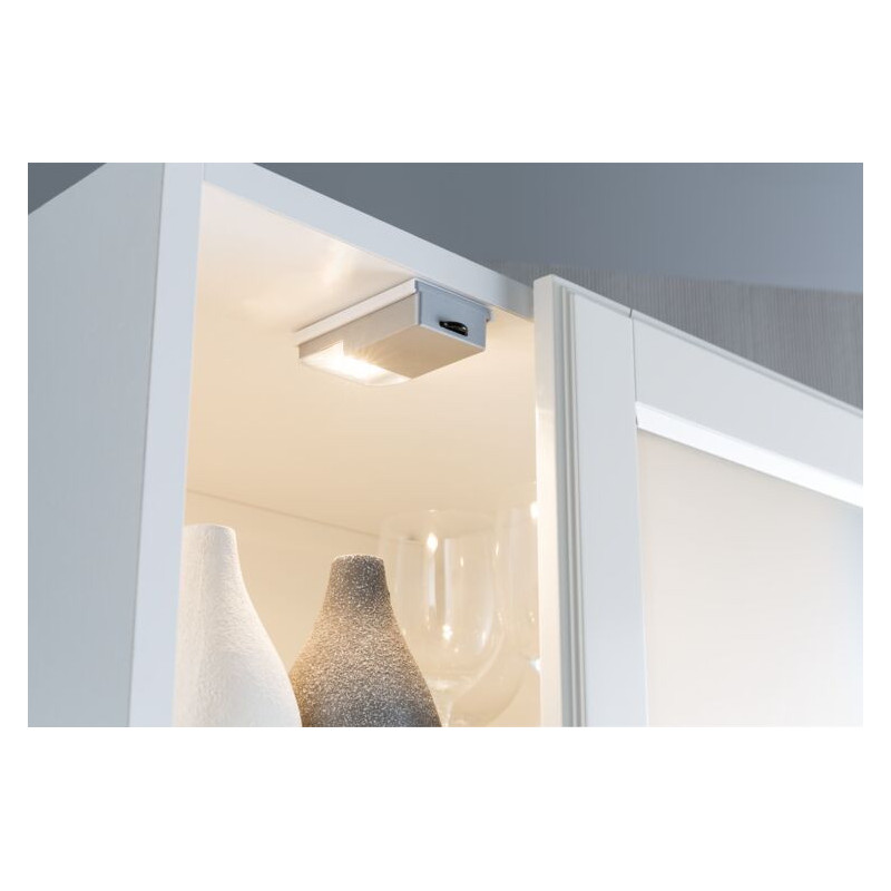 Lampka meblowa do szaf przesuwnych SNAP LED 25lm 2700K 4xAAA srebrny / tworzywo sztuczne Lampka meblowa do szaf przesuwnych SNAP LED 25lm 2700K 4xAAA srebrny / tworzywo sztuczne