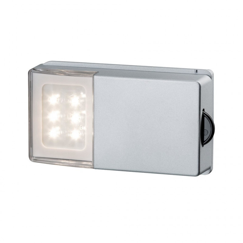 Lampka meblowa do szaf przesuwnych SNAP LED 25lm 2700K 4xAAA srebrny / tworzywo sztuczne Lampka meblowa do szaf przesuwnych SNAP LED 25lm 2700K 4xAAA srebrny / tworzywo sztuczne