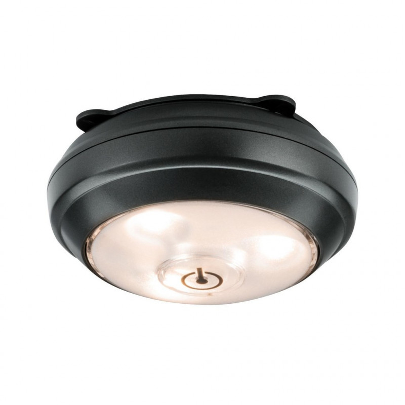 Oprawa meblowa podszafkowa BUTTON LED DIM 70lm 3000K 3x1,5V AAA antracyt /tworzywo sztuczne Oprawa meblowa podszafkowa BUTTON LED DIM 70lm 3000K 3x1,5V AAA antracyt /tworzywo sztuczne