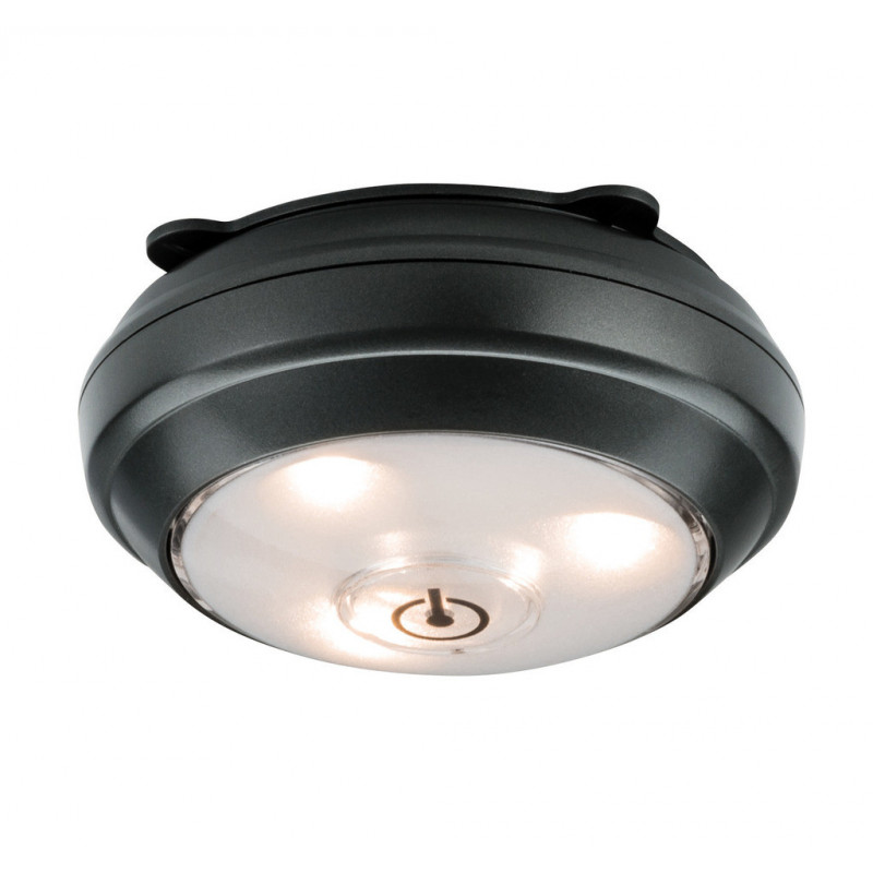 Oprawa meblowa podszafkowa BUTTON LED DIM 70lm 3000K 3x1,5V AAA antracyt /tworzywo sztuczne Oprawa meblowa podszafkowa BUTTON LED DIM 70lm 3000K 3x1,5V AAA antracyt /tworzywo sztuczne