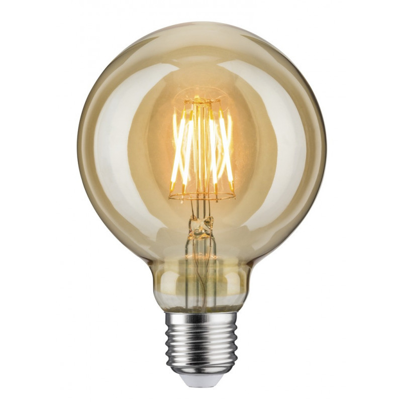 Źródło światła LED Vintage Globe 95 6,5W E27 Złoty 1700K Źródło światła LED Vintage Globe 95 6,5W E27 Złoty 1700K
