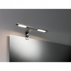 Oprawa ścienna HOOK LED nad lustro 2x3,2W 2x280lm 2700K IP44 230V chrom / metal Oprawa ścienna HOOK LED nad lustro 2x3,2W 2x280lm 2700K IP44 230V chrom / metal