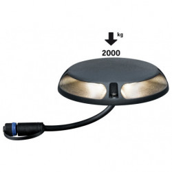 Oprawa wpuszczana Plug & Shine 2X3.3W 3000K IP67 180 24V antracyt/ aluminium Oprawa wpuszczana Plug & Shine 2X3.3W 3000K IP67 180 24V antracyt/ aluminium