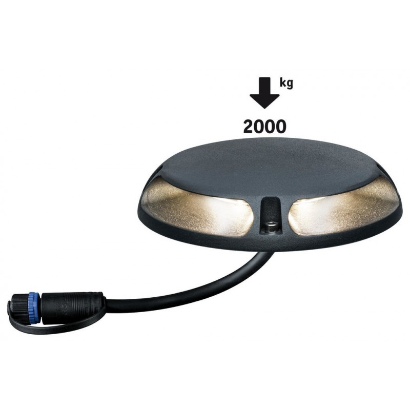 Oprawa wpuszczana Plug & Shine 2X3.3W 3000K IP67 180 24V antracyt/ aluminium Oprawa wpuszczana Plug & Shine 2X3.3W 3000K IP67 180 24V antracyt/ aluminium
