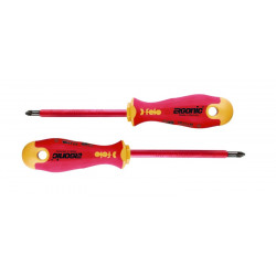 Zestaw dwóch wkrętaków FELO Ergonic VDE plus/minus Z1/Z2 Zestaw dwóch wkrętaków FELO Ergonic VDE plus/minus Z1/Z2