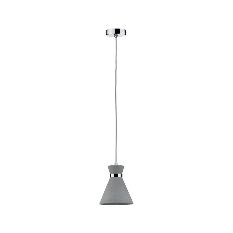 Lampa wisząca VERVE E27 max.20W IP44 230V szary / chrom / beton / metal Lampa wisząca VERVE E27 max.20W IP44 230V szary / chrom / beton / metal