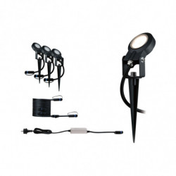 Reflektor ogrodowy Plug & Shine STING zestaw kompletny 3x6W 3000K 520lm DIM IP67 24V antracyt / aluminum Reflektor ogrodowy Plug & Shine STING zestaw kompletny 3x6W 3000K 520lm DIM IP67 24V antracyt / aluminum