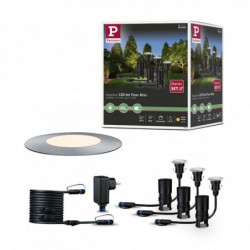 Oprawa dogruntowa Plug & Shine FLOOR MINI zestaw kompletny 3x2.5W 3000K IP67 24V srebrny / stal nierdzewna Oprawa dogruntowa Plug & Shine FLOOR MINI zestaw kompletny 3x2.5W 3000K IP67 24V srebrny / stal nierdzewna