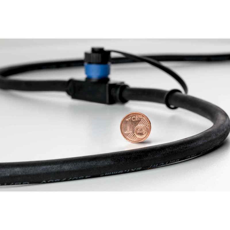 Przewód połączeniowy Plug & Shine 5m 1in-2out IP68 24V czarny / tworzywo sztuczne Przewód połączeniowy Plug & Shine 5m 1in-2out IP68 24V czarny / tworzywo sztuczne