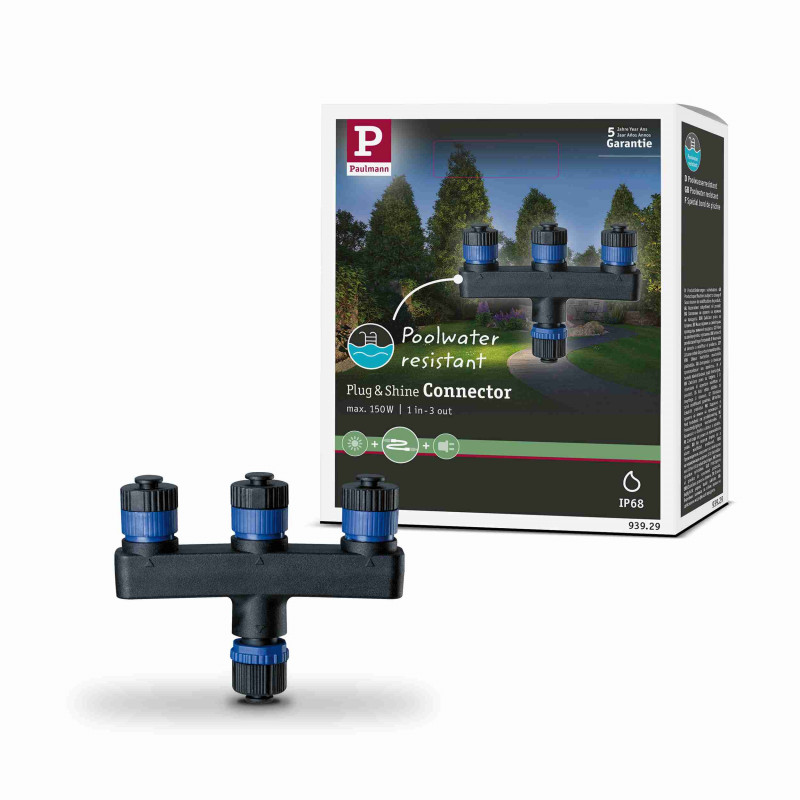 Rozdzielacz Plug & Shine 1in-3out IP68 czarny tworzywo sztuczne Rozdzielacz Plug & Shine 1in-3out IP68 czarny tworzywo sztuczne