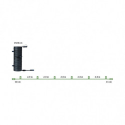 Przewód połączeniowy Plug & Shine 15m 1in-7out IP68 24V czarny tworzywo sztuczne Przewód połączeniowy Plug & Shine 15m 1in-7out IP68 24V czarny tworzywo sztuczne