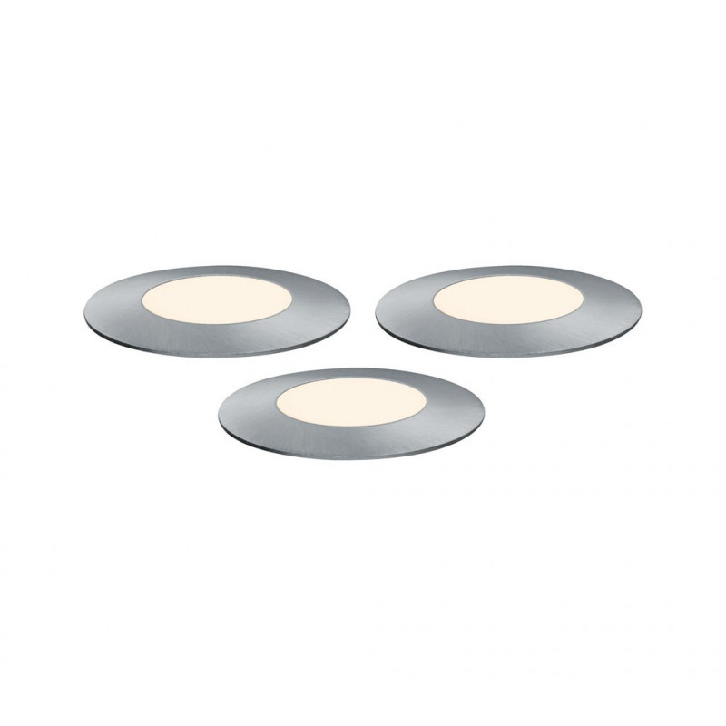 Oprawa dogruntowa Plug & Shine FLOOR MINI zestaw przedłużajacy 3x2,5W 3000K IP67 24V srebrny Oprawa dogruntowa Plug & Shine FLOOR MINI zestaw przedłużajacy 3x2,5W 3000K IP67 24V srebrny