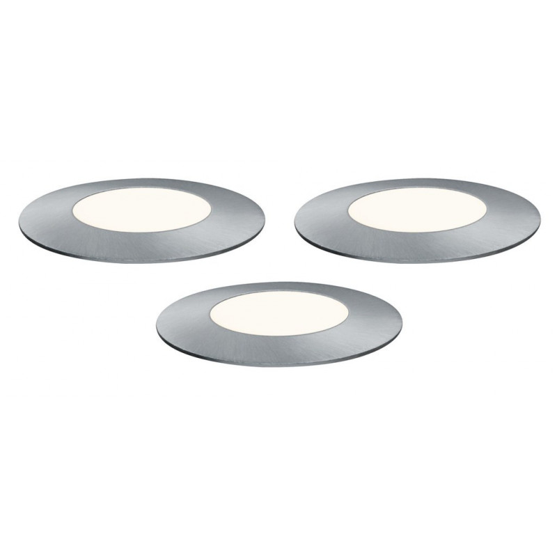 Oprawa dogruntowa Plug & Shine FLOOR MINI zestaw przedłużajacy 3x2,5W 3000K IP67 24V srebrny Oprawa dogruntowa Plug & Shine FLOOR MINI zestaw przedłużajacy 3x2,5W 3000K IP67 24V srebrny