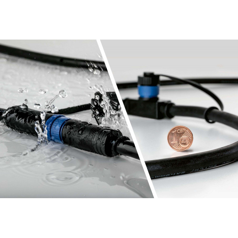 Przewód połączeniowy Plug & Shine 1m 1in-3out IP68 24V czarny / tworzywo sztuczne Przewód połączeniowy Plug & Shine 1m 1in-3out IP68 24V czarny / tworzywo sztuczne