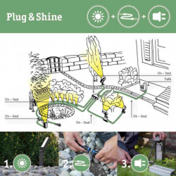 Przewód połączeniowy Plug & Shine 1m 1in-3out IP68 24V czarny / tworzywo sztuczne Przewód połączeniowy Plug & Shine 1m 1in-3out IP68 24V czarny / tworzywo sztuczne