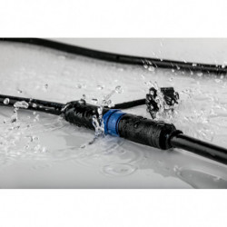 Przewód połączeniowy Plug & Shine 1m 1in-3out IP68 24V czarny / tworzywo sztuczne Przewód połączeniowy Plug & Shine 1m 1in-3out IP68 24V czarny / tworzywo sztuczne