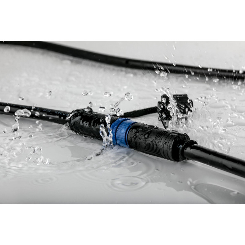 Przewód połączeniowy Plug & Shine 1m 1in-3out IP68 24V czarny / tworzywo sztuczne Przewód połączeniowy Plug & Shine 1m 1in-3out IP68 24V czarny / tworzywo sztuczne