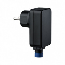 Transformator wtyczkowy Plug & Shine 230/24V DC 21W IP44 czarny / tworzywo sztuczne Transformator wtyczkowy Plug & Shine 230/24V DC 21W IP44 czarny / tworzywo sztuczne