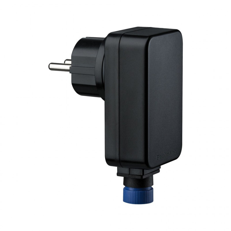 Transformator wtyczkowy Plug & Shine 230/24V DC 21W IP44 czarny / tworzywo sztuczne Transformator wtyczkowy Plug & Shine 230/24V DC 21W IP44 czarny / tworzywo sztuczne