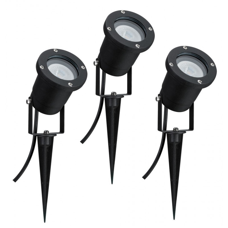 Reflektor ogrodowy SPECIAL LINE 3x3,5W GU10 3000k 230V czarny / aluminium Reflektor ogrodowy SPECIAL LINE 3x3,5W GU10 3000k 230V czarny / aluminium