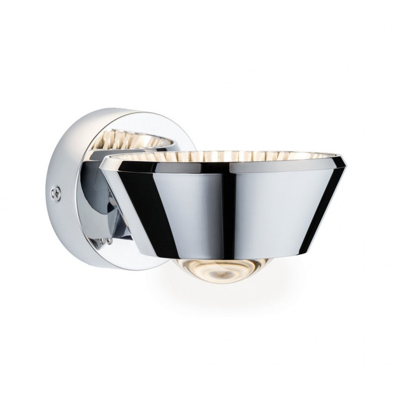 Oprawa ścienna SABIK LED DIM 13W 800lm/ 390lm 2700K IP44 230V chrom / tworzywo sztuczne Oprawa ścienna SABIK LED DIM 13W 800lm/ 390lm 2700K IP44 230V chrom / tworzywo sztuczne